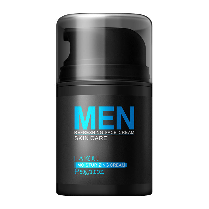 Crema facial para hombres en envase de 50g, fórmula hidratante y suave para cuidado diario de la piel